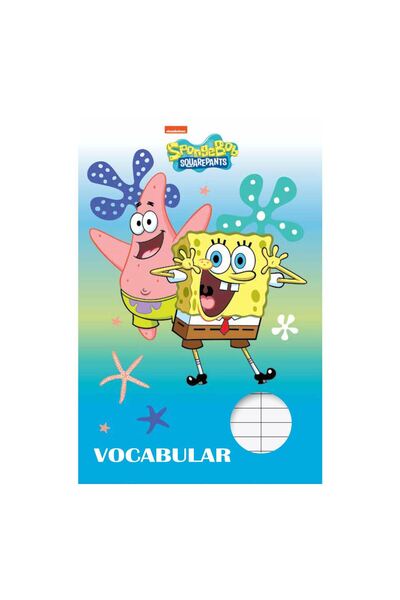 OEM Vocabulary Notebook Cover with Sponge Bob Pattern - 24 Pages
