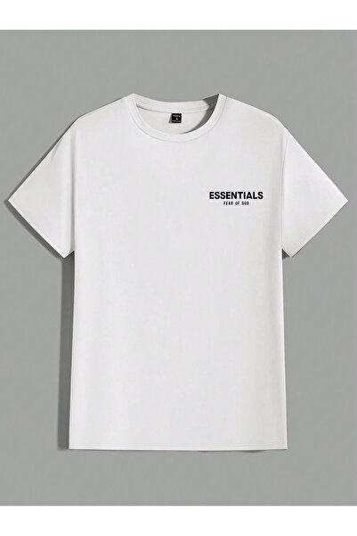 Bozz&Bozz Collection Unisex Oversized Essentials Printed Cotton Sports T-Shirt