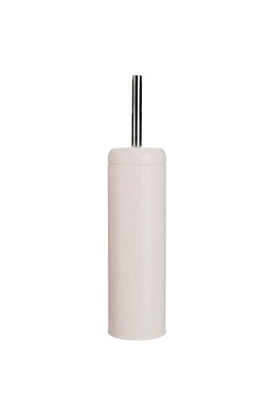 OEM Cream Metallic Toilet Brush with Lid 41cm