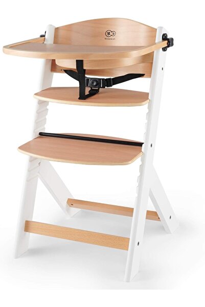 kk Kinderkraft كرسي طعام إينوك الأبيض الطبيعي