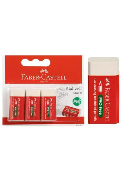 OEM Faber Castell White Eraser Set - 3pcs