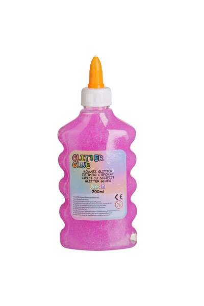 OEM Neon Fuchsia Glue with Glitter 200ml