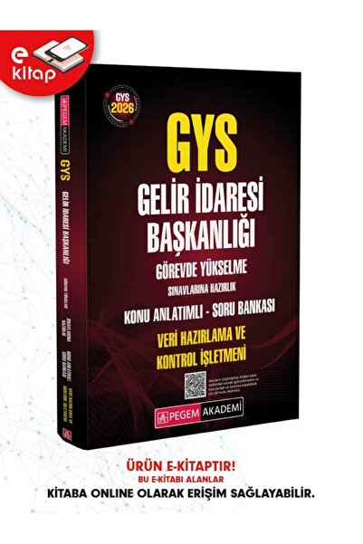 Pegem Akademi Yayıncılık 2026 GYS Gelir İdaresi Başkanlığı Görevde Yükselme S...