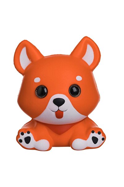 OEM Jucarie Squishy Caine Portocaliu cu Ochi Mari 12x9x14.5cm