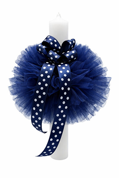 Dany Kids Fashion Navy blue baptism candle