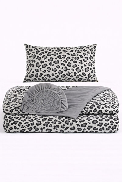 İQON Elastic Sheet Duvet Cover Set Single Size Otlt1 Loprr
