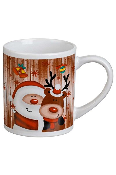 OEM Cana de Craciun Ceramica cu Model Mos Craciun Ren 220ml