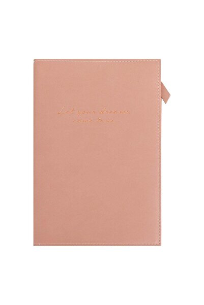 OEM Carnetel Notite A5 Roz Nude Husa cu Fermoar "Let your dreams come true" -...