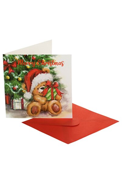 OEM Felicitare de Craciun cu Cadou Brad Glitter Holografic "Merry Christmas"1...