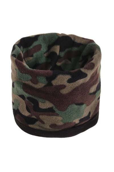 OEM Men's Camouflage Pattern Fleece Winter Scarf with Drawstring