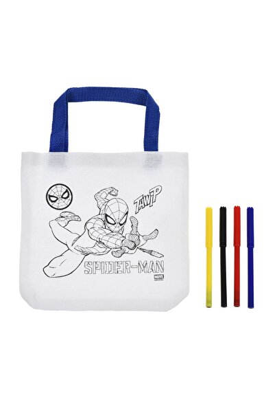 OEM Set ”Coloreaza Geanta” cu 4 Carioci Model Spiderman 22x21cm