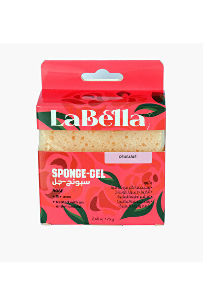 Labella جل إسفنجي قابل لإعادة الاستخدام على شكل وردة - 75 غرام