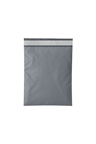 SVS ETİKET PLASTİK Cepsiz Kargo Poşeti - 18x25 Cm - Gri - 100 Adet