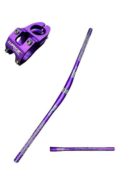 Rectus Wake MOR Bisiklet Alümiyum Gidon+Boğaz 780mm 31,8mm Bisiklet Direksiyo...