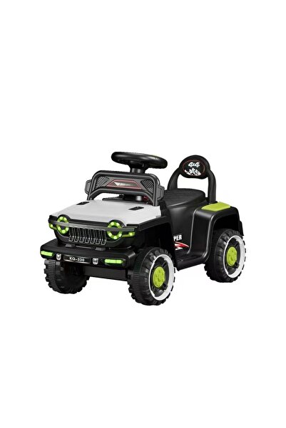 Toybox سيارة جيب كهربائية للأطفال، بطارية 6 فولت 4.5 أمبير مع أضواء LED وموسي...