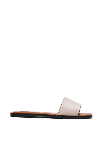 Steve Madden Kapitol Women's Bone Leather Flat Sandals
