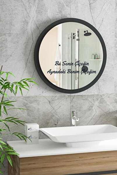 Hellove Ayna İçin Sticker Bu Senin Çiçeğin Aynadaki Benim Çiçeğim Yazısı Cam ...