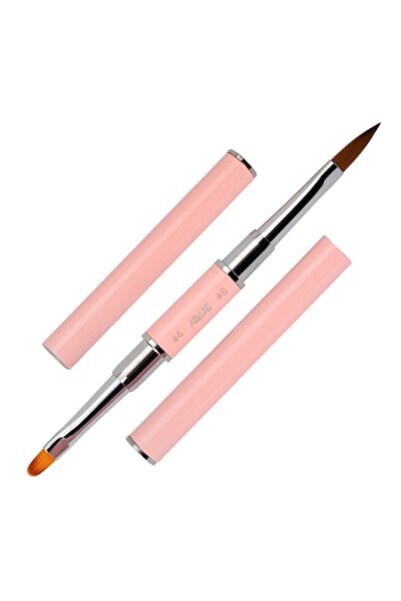 ALLELAC Διπλή οβάλ βούρτσα για γάτες, ροζ 4/6