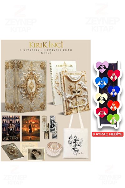 İndigo Kitap Kırık İnci Serisi - 2 Kitap Hediyeli Kutu- Ceren Melek-8'li Özel...
