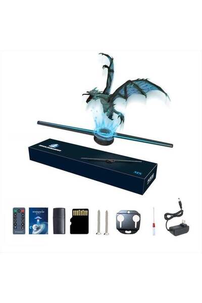 Yallabena Missyou 3D Hologram Fan, 16.5 Inch 3D Hologram Projector Advertisin...