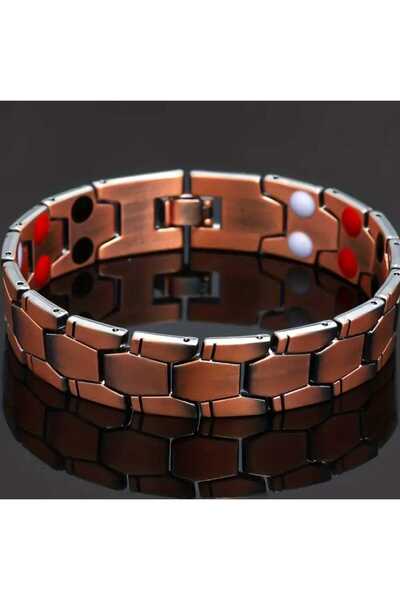 sarıyer silver Copper Bracelet Colorful Magnetic Magnet Slice Design Daily Je...