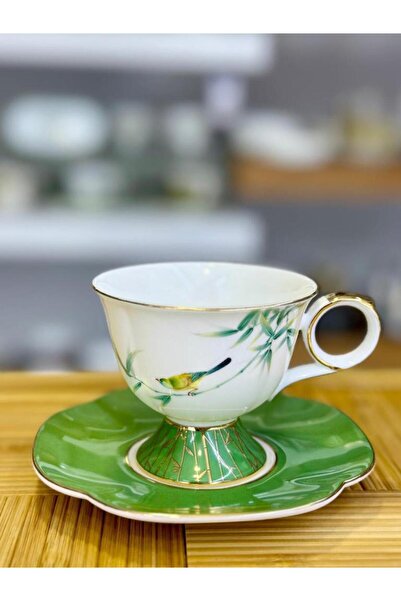 Mikasa Moor BIRDLY YEŞİL TEK KİŞİLİK TÜRK KAHVESİ FİNCANI