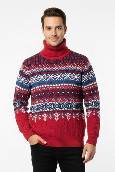 Pulltonic Men's Turtleneck Sweater