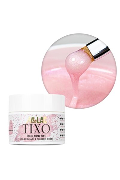 ALLELAC GELURI UV Gel de constructie Gel Gel Builder TIXO TwinkleSecco 45 g