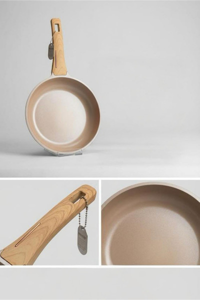 BOSHQAP Neoklein 26 cm Granite Titanium Fireproof Non-Stick Pan - 2.3 L