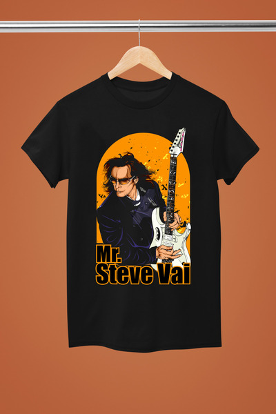 MAGORS تيشيرت روك قطني مطبوع بأكمام قصيرة من ستيف فاي