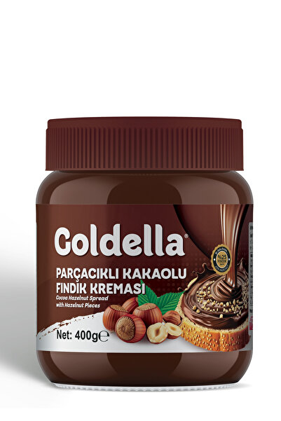 Goldella Parçacıklı Kakaolu Fındık Kreması (%25) 400 g