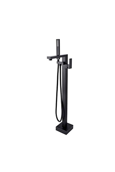 OEM Freestanding Nora Faucet, Floor Mount, Square Frame, Matte Black Finish
