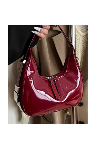 China Soft glossy leather shoulder bag