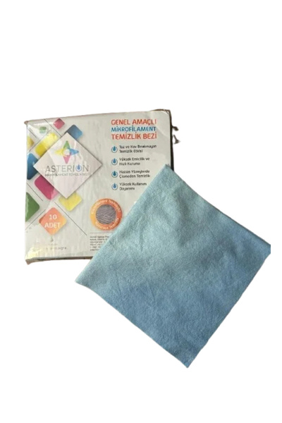 ASTERION Mikrofilament Yeşil Temizlik Bezi 40x40 cm 10'lu
