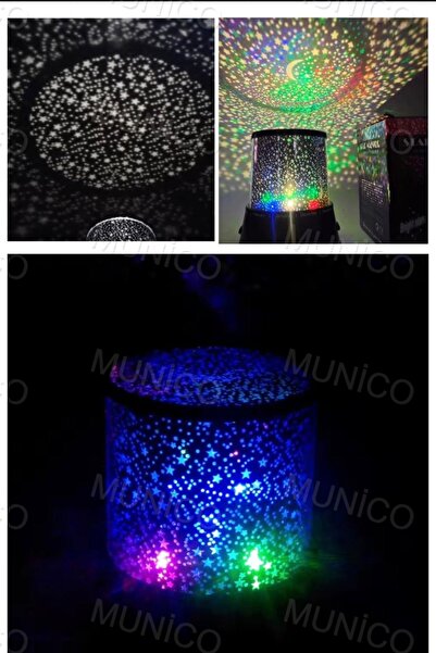 Munico Ay Görünümlü Işıklı Gece Lambası Romantik Efsane Lamba Abajurlu Lamba ...