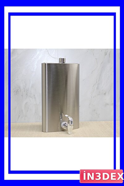 İN3DEX Paslanmaz Çelik Su Deposu Musluklu 5 Litre Kapasiteli