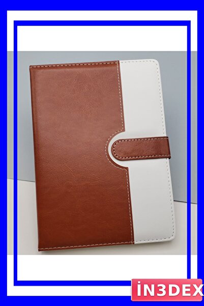 İN3DEX A5 Size Undated Notepad with Thermo Leather Cover