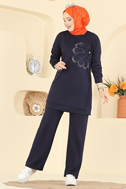 ModaMerve Çiçek Detay Modal Takım 2726AYD574-MS Laci