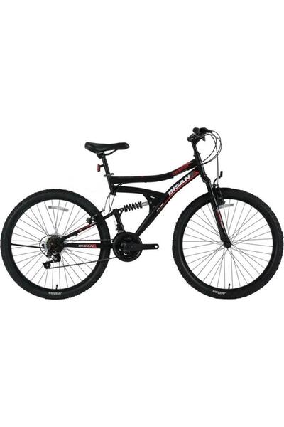 Bisan MTS4300 24 Jant 21 Vites Amortisörlü Dağ Bisikleti 40cm Siyah - Kırmızı