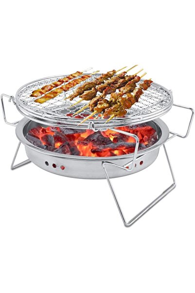 Generic Stainless Steel Charcoal Bbq Grill, Mini Charcoal Bbq Grill, Folding ...