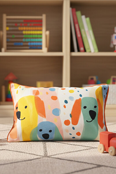 decofav تريو باوز - وسادة أطفال مستطيلة الشكل بتصميم ممتع على شكل كلب، مصنوعة...