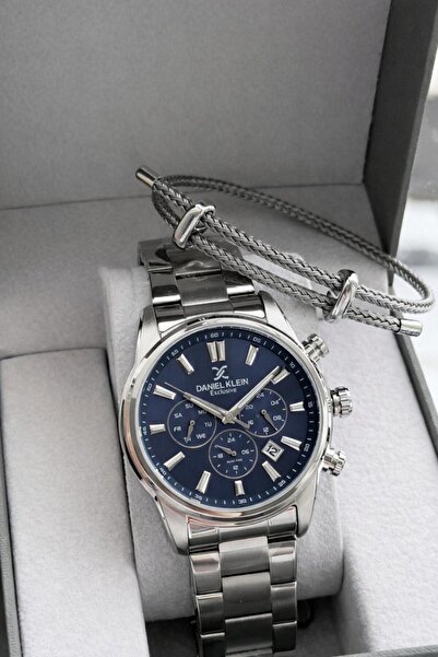 Daniel Klein Italian Design Bracelet Gift 2 Years Warranty Steel Cord Men's W...