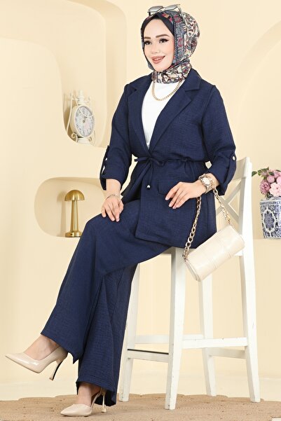 ModaMerve Apolet Detaylı Sofia Takım 5520MP806-MS Laci