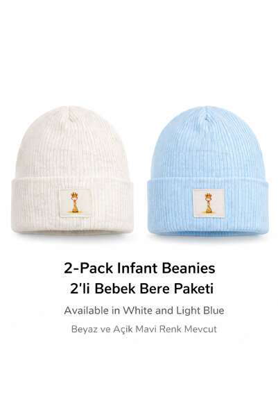 LittlePoffy Căciuliță de iarnă pentru copii, pachet de 2, 6 luni-24 luni