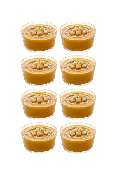 Generic Ramadan Decorative Glass Soup Bowl Set - 10cm Diameter, 250ml Capacit...