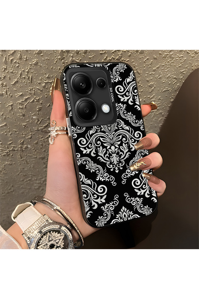 Hontinga حافظة هاتف من السيليكون ذات حافة صلبة ومضادة للسقوط ونمط شبكي متوافق...