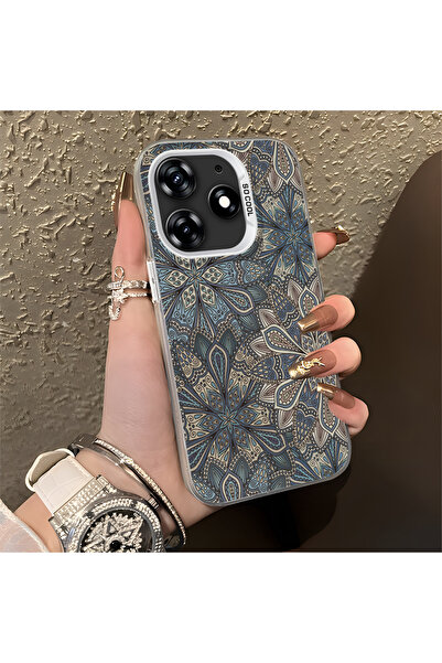 Hontinga حافظة هاتف من السيليكون ذات حافة صلبة ومضادة للسقوط ونمط منحوت متواف...