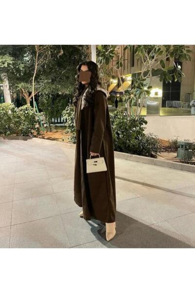 ipeek abaya Brown Velvet Fur