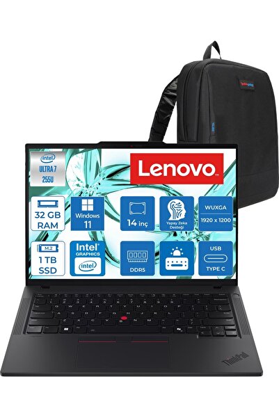 LENOVO Thinkpad T14 G6 Ultra 7 255U 32GB Ddr5 1tb SSD W11PRO 14" Wuxga IPS 21...