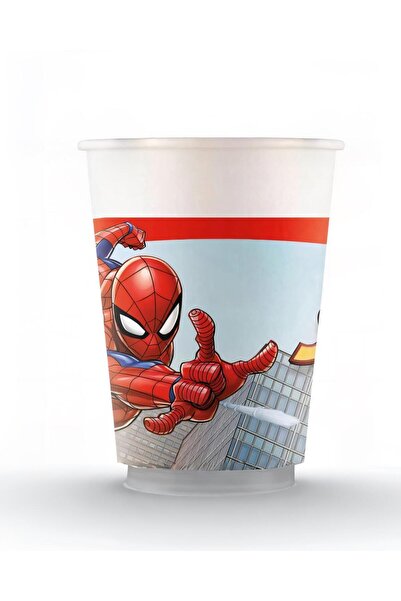 PARTİ SEPETİ Pahar de carton pentru ziua de naștere Spiderman 25 bucăți